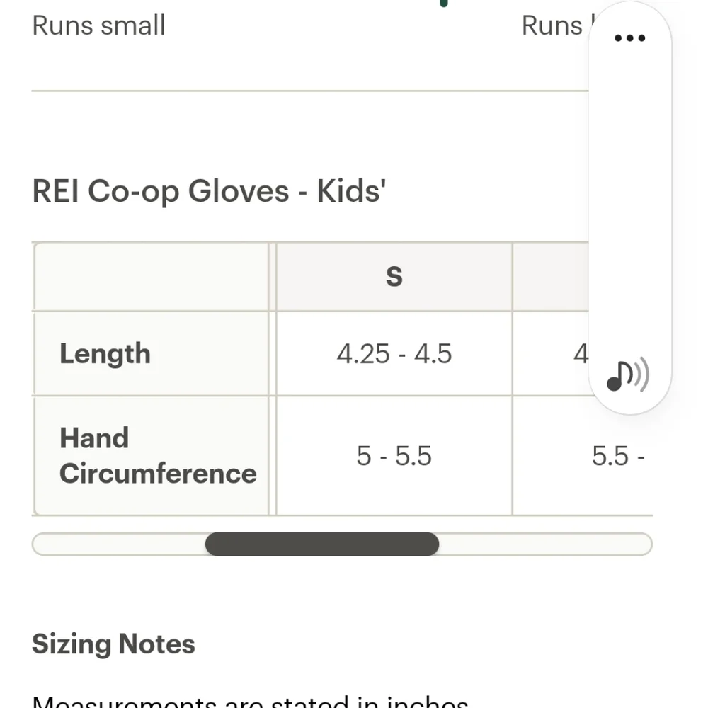 REI Co-op Black Winter Gloves Kids Size S